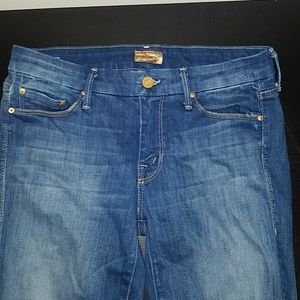 MOTHER Looker Ankle Fray Jeans 28